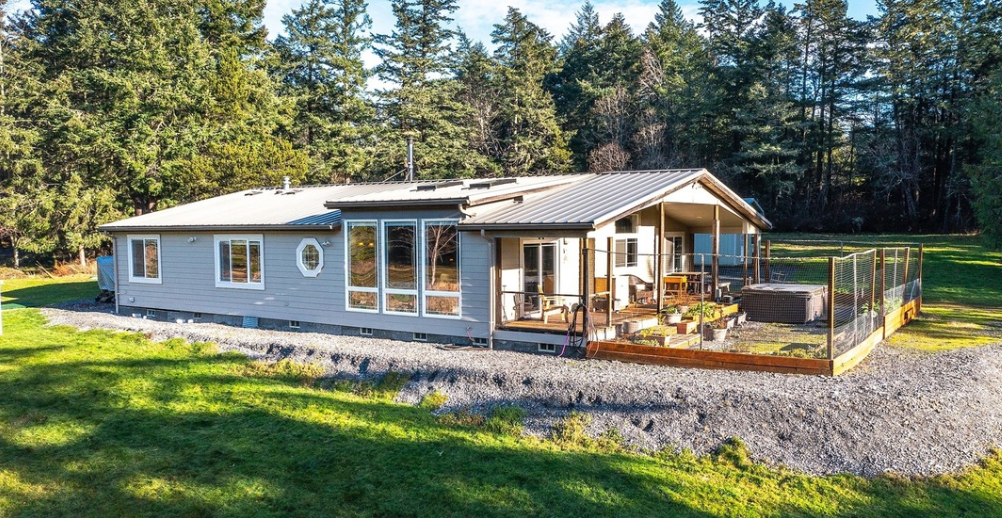 The renewed exterior of Cheryl's home after the remodel